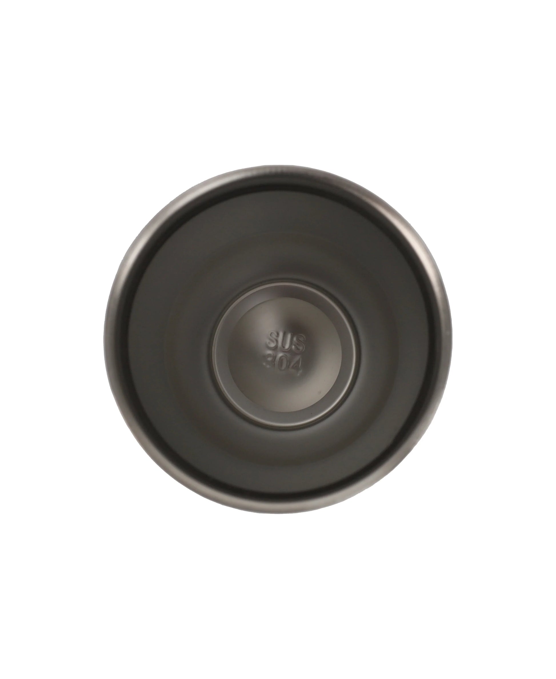 Top view of the interior showing stainless steel construction of the Double Wall Stainless Steel Tumbler