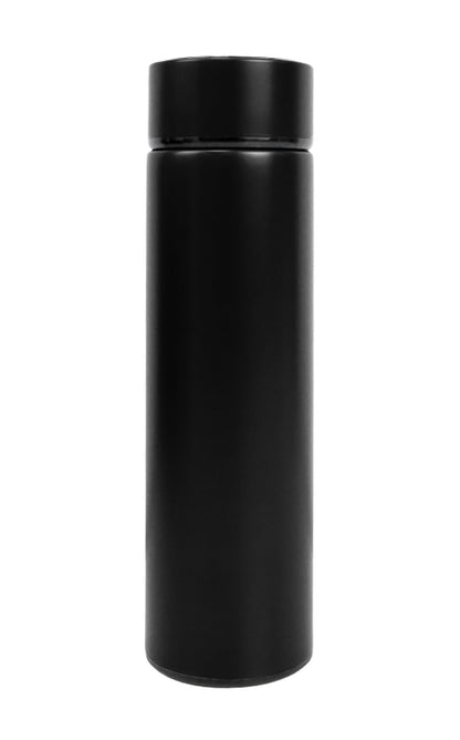 Minimalist black sleek bottle isolated on white background Double Wall Thermometer Bottle 500ml