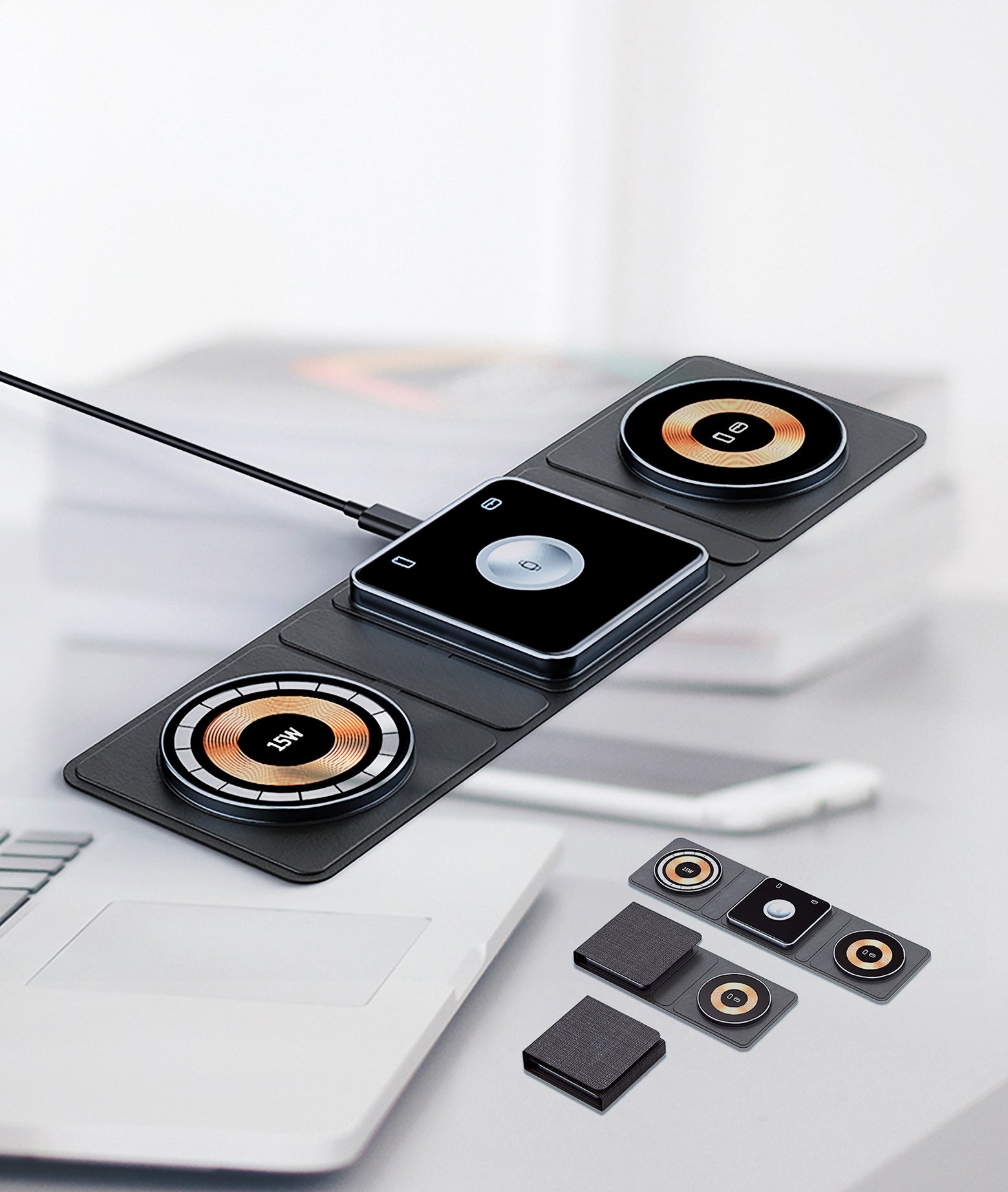 3 piece wireless charger - Novelty