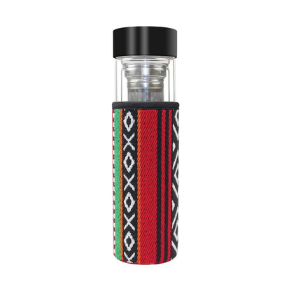 Double Wall Glass Bottles with SADU Sleeve 500ml - Novelty