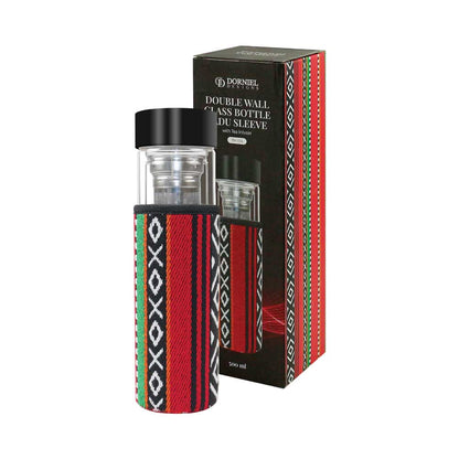 Double Wall Glass Bottles with SADU Sleeve 500ml - Novelty
