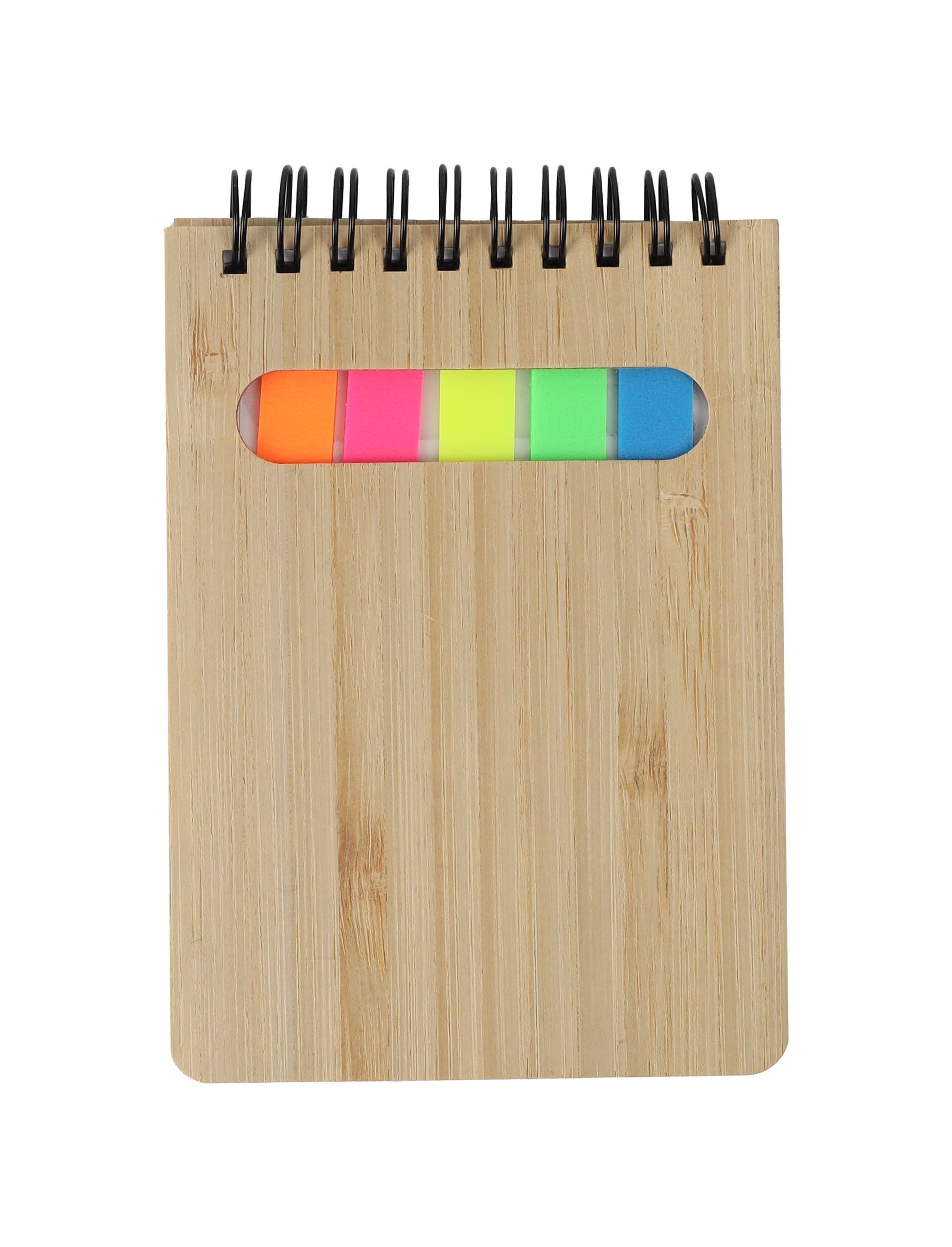 MINI BAMBOO NOTEBOOK WITH STICKY NOTES - Novelty