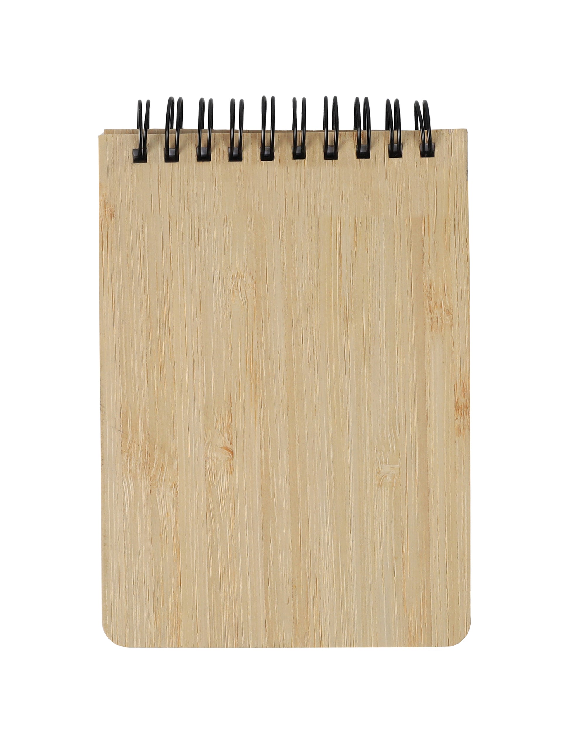 MINI BAMBOO NOTEBOOK WITH STICKY NOTES - Novelty