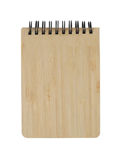MINI BAMBOO NOTEBOOK WITH STICKY NOTES - Novelty