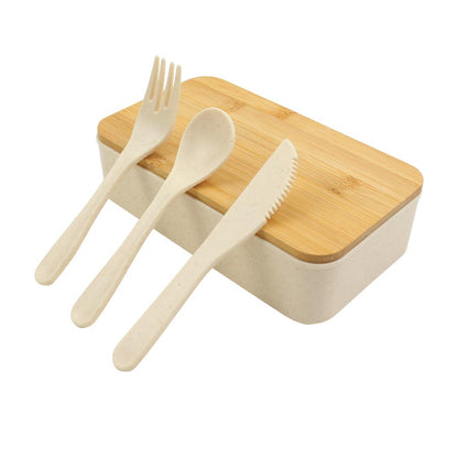 Eco Wheat Straw Lunch Box Dubai | Biodegradable Custom Lunch Box UAE | Green Corporate Gifts - Novelty