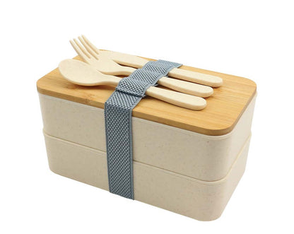 Eco Wheat Straw Lunch Box Dubai | Biodegradable Custom Lunch Box UAE | Green Corporate Gifts - Novelty
