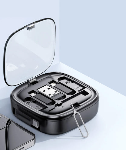 6-in-1 Retractable USB C Cable and Adapter Set - USB A - Novelty