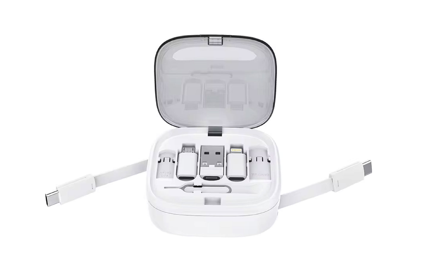 Multi USB Adapter Retractable Charging Cable Kit - Novelty