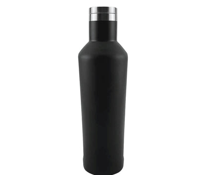 Custom Matte Black Stainless Steel Bottles – 500ml | Logo Printed Water Bottles - Novelty