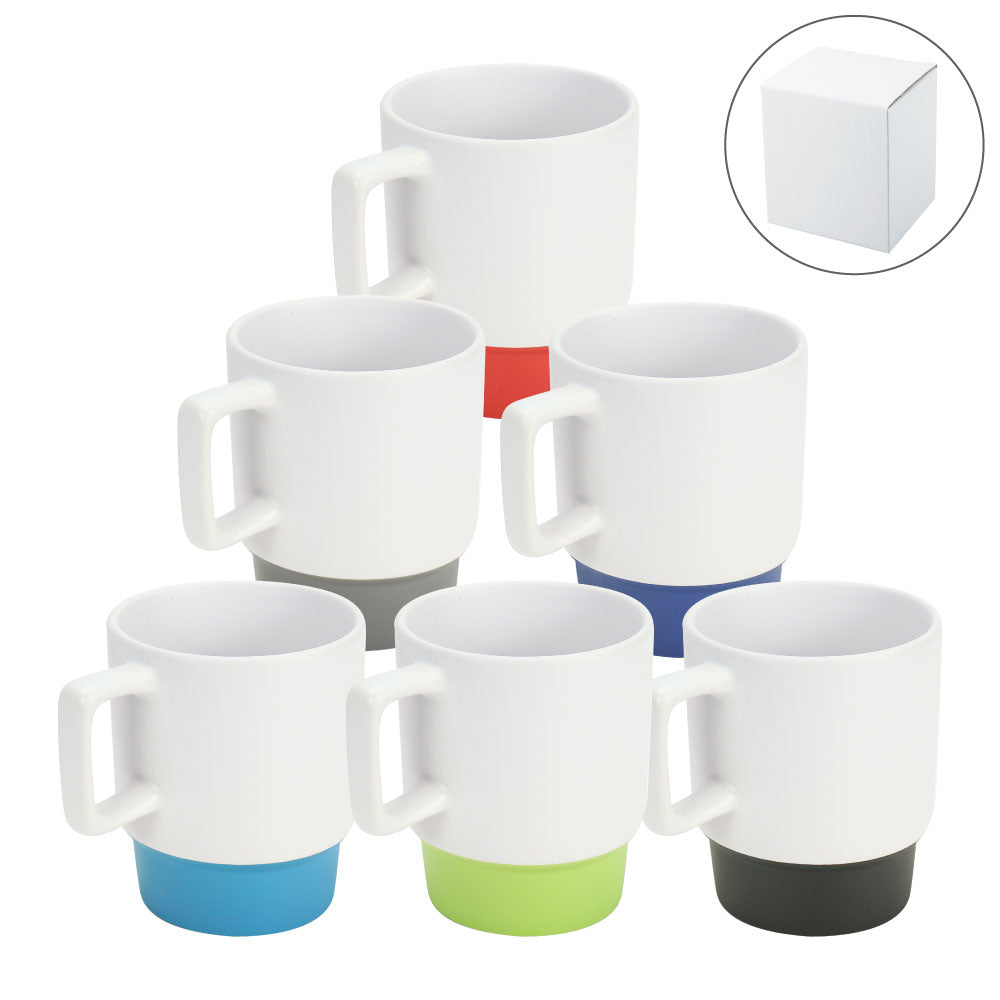 Ceramic Mugs with Bottom Clay in 12 Oz, Matte Finish - Novelty