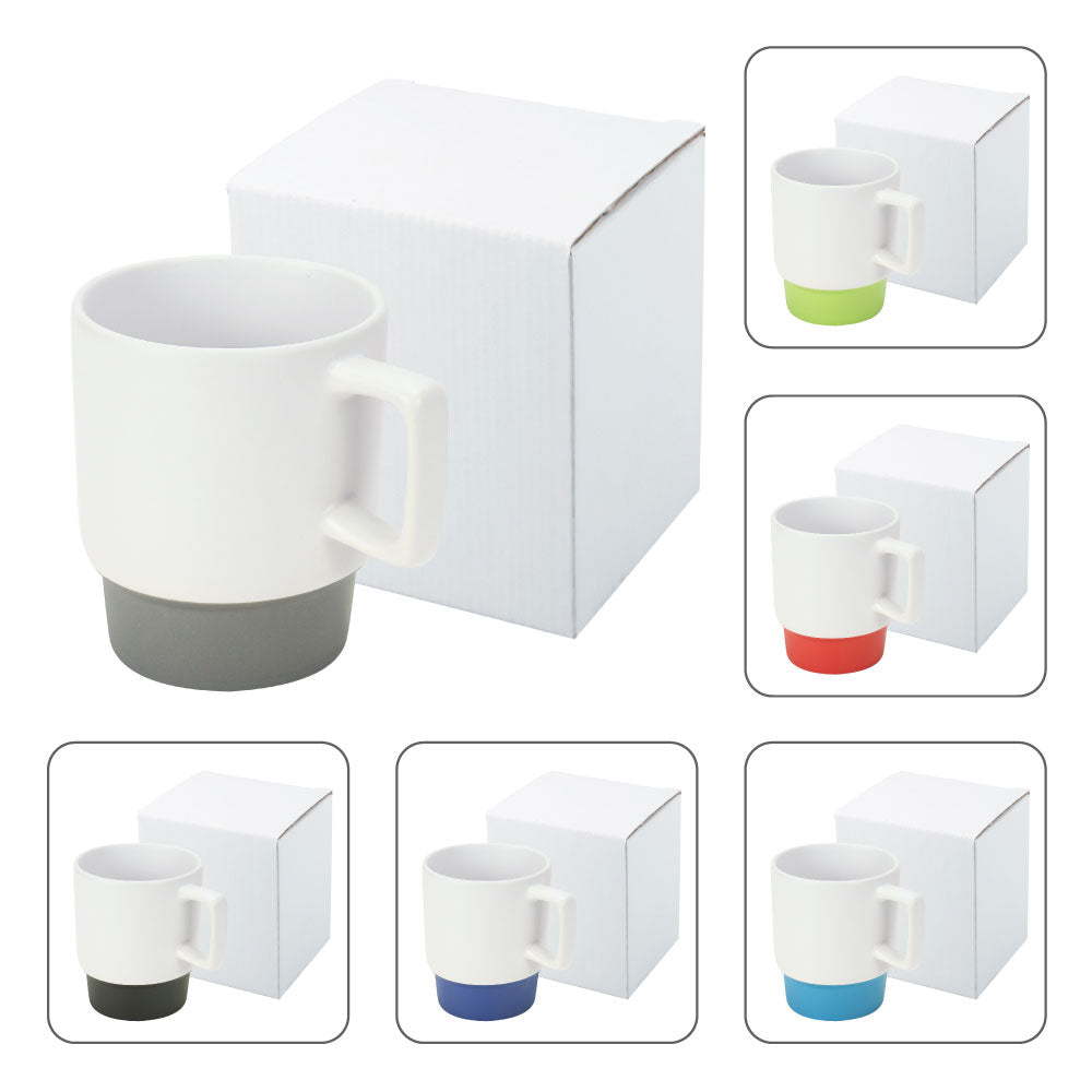 Ceramic Mugs with Bottom Clay in 12 Oz, Matte Finish - Novelty