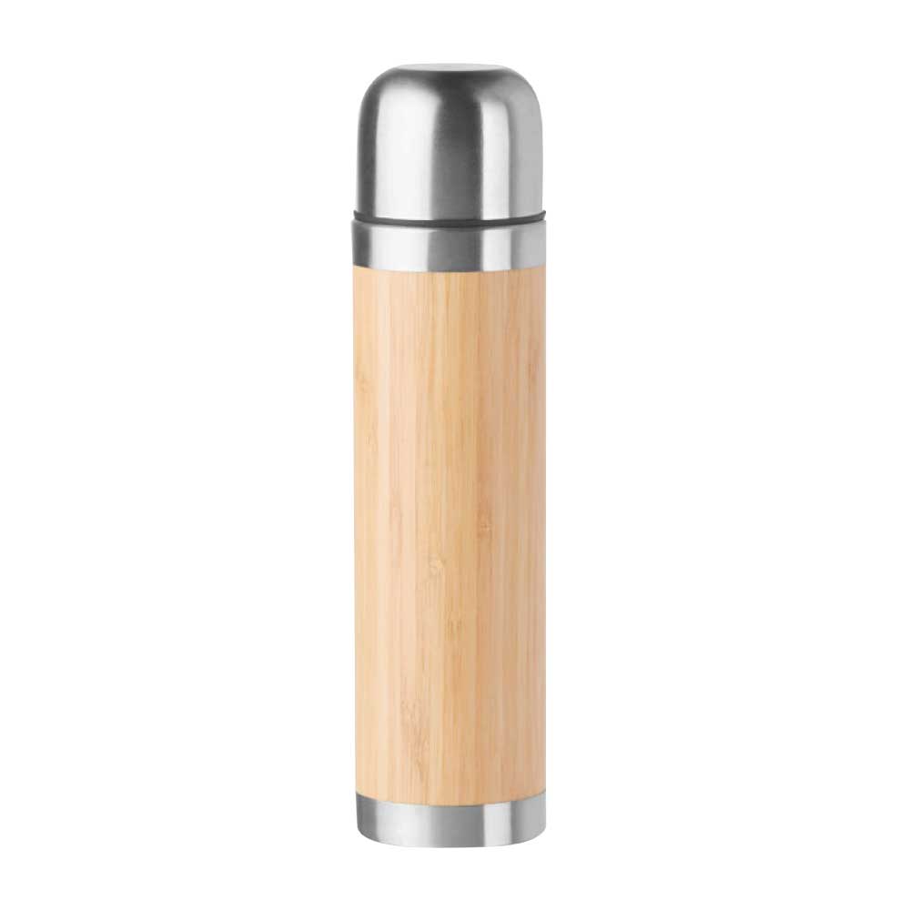 Eco-Friendly Bamboo Flask Dubai | 430ml Custom Logo Flask UAE | Sustainable Corporate Gifts - Novelty
