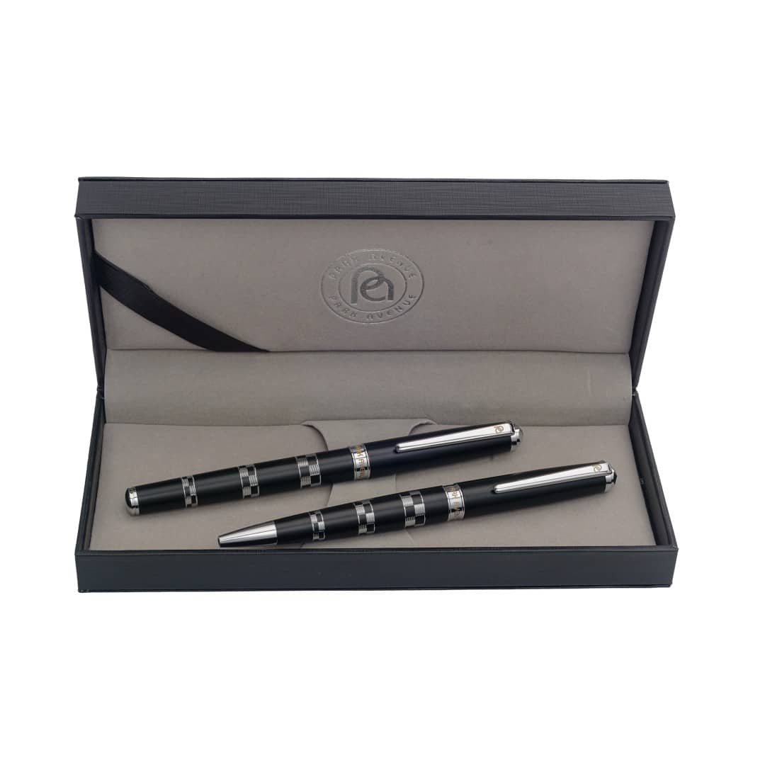 ROYAL SCOTT SILVER-Park Avenue Roller & Ball Pen Set - Novelty