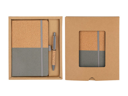 A5 Cork Notebook And Pen Set - Novelty