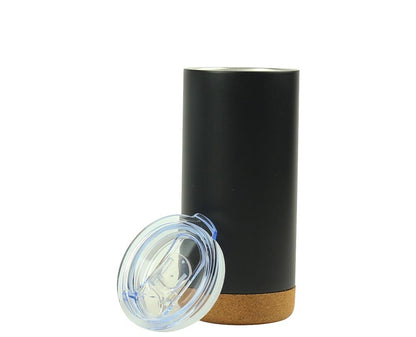 Travel Tumbler with Cork Base 450ml Stainless Steel - Novelty