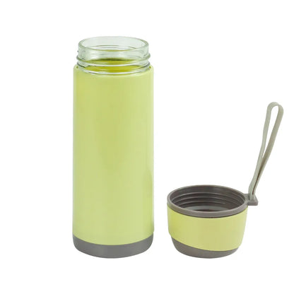 Sports Glass Bottles 500ml Twist off Lid and Carry Handle - Novelty