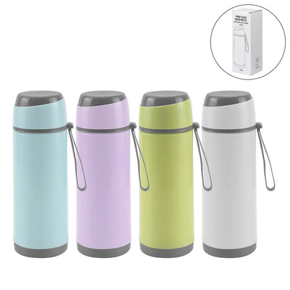 Sports Glass Bottles 500ml Twist off Lid and Carry Handle - Novelty