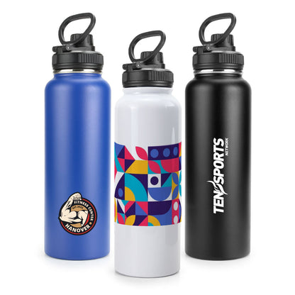 Double Wall Stainless Steel Bottles with Carry Handle - Novelty