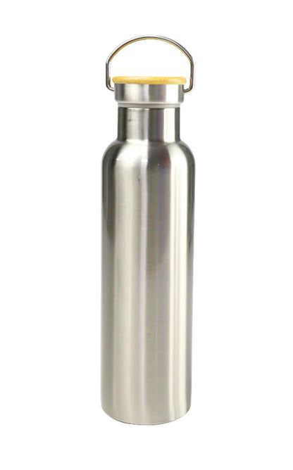 Stainless Steel Bamboo Flask - Novelty