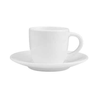 Sublimation White Ceramic Cup & Saucer 100ml Capacity - Novelty