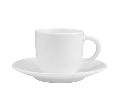 Sublimation White Ceramic Cup & Saucer 100ml Capacity - Novelty