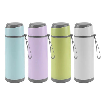 Sports Glass Bottles 500ml Twist off Lid and Carry Handle - Novelty