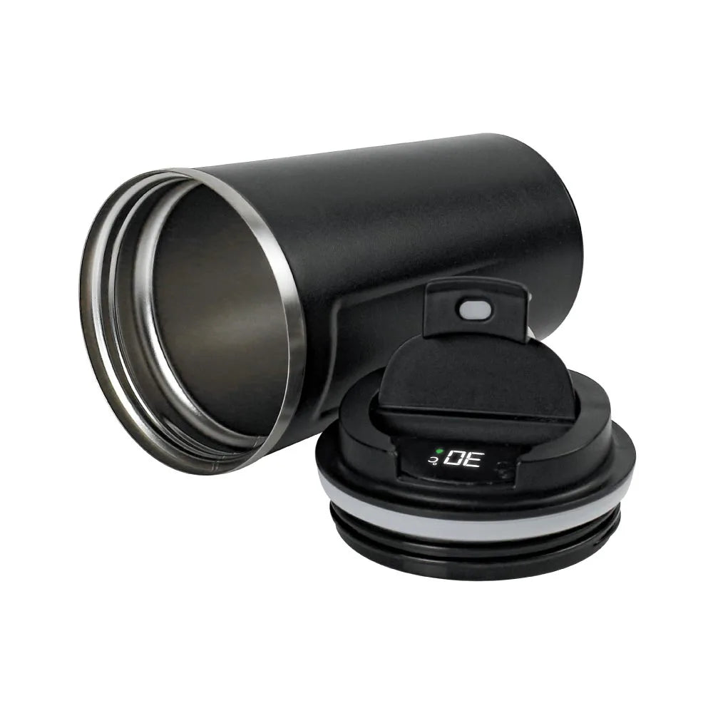 LED Temperature Display Black Tumblers Stainless Steel 510ml - Novelty