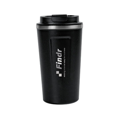 LED Temperature Display Black Tumblers Stainless Steel 510ml - Novelty