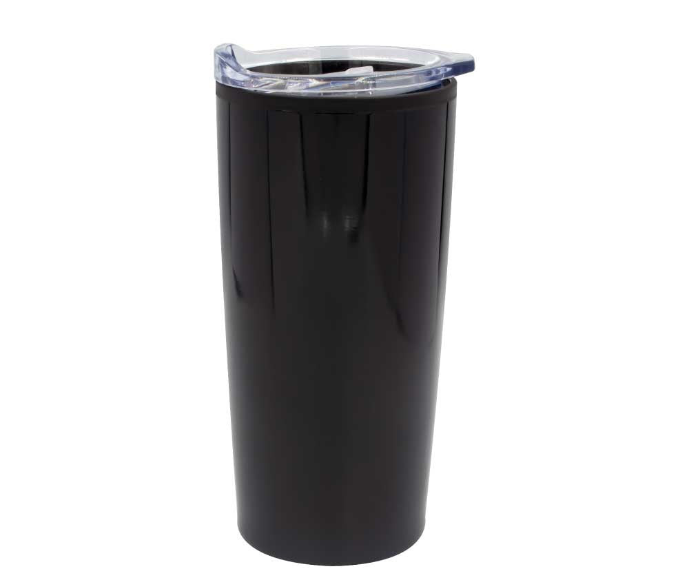 Custom Double-Wall Travel Mugs with Clear Lid – 500ml | Logo Printed Stainless Steel Mugs - Novelty