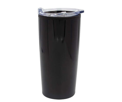 Custom Double-Wall Travel Mugs with Clear Lid – 500ml | Logo Printed Stainless Steel Mugs - Novelty