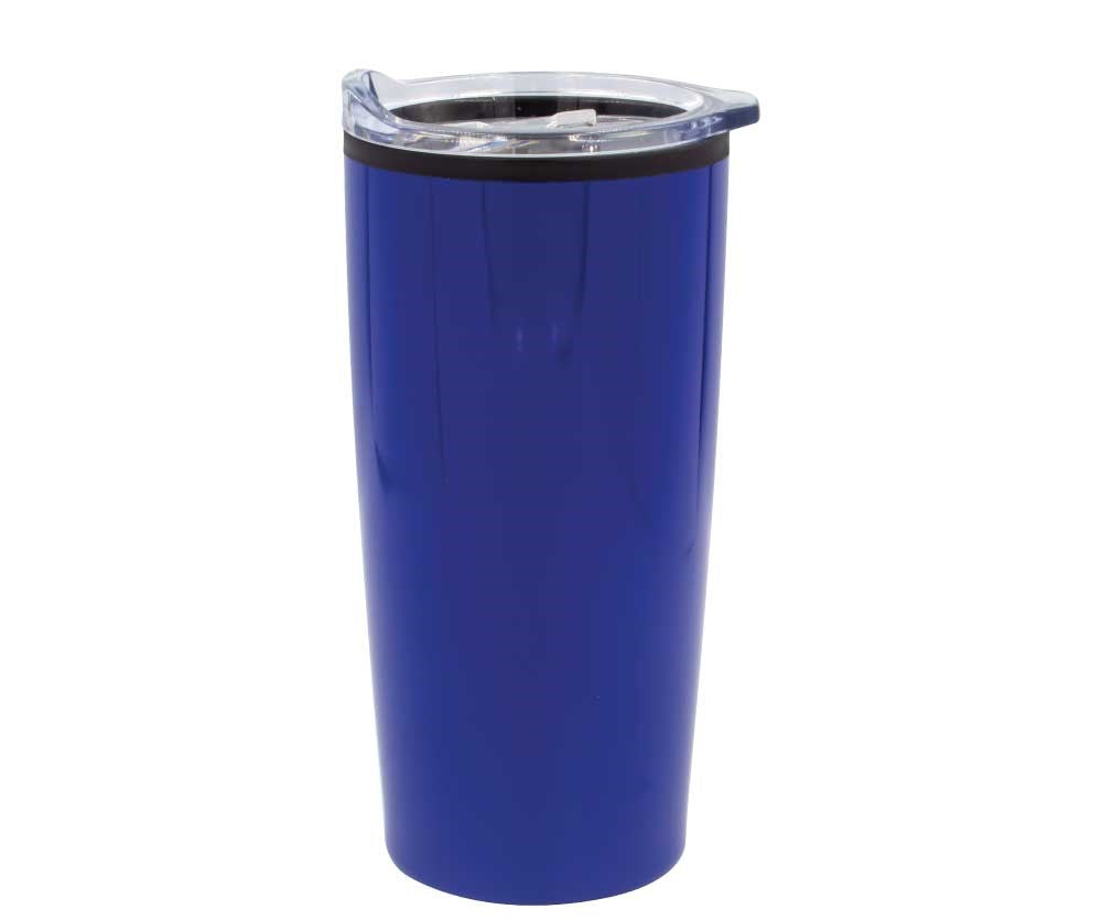 Custom Double-Wall Travel Mugs with Clear Lid – 500ml | Logo Printed Stainless Steel Mugs - Novelty