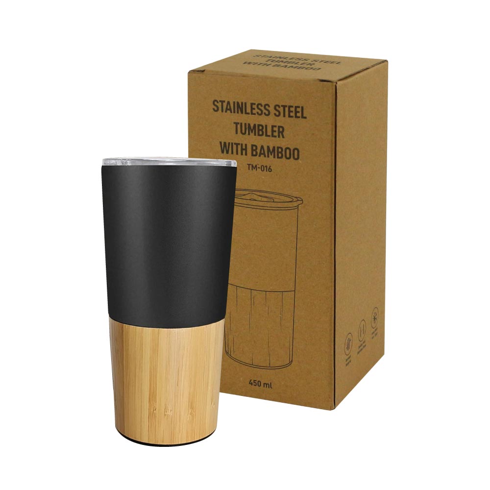 Travel Tumbler with Bamboo - Novelty