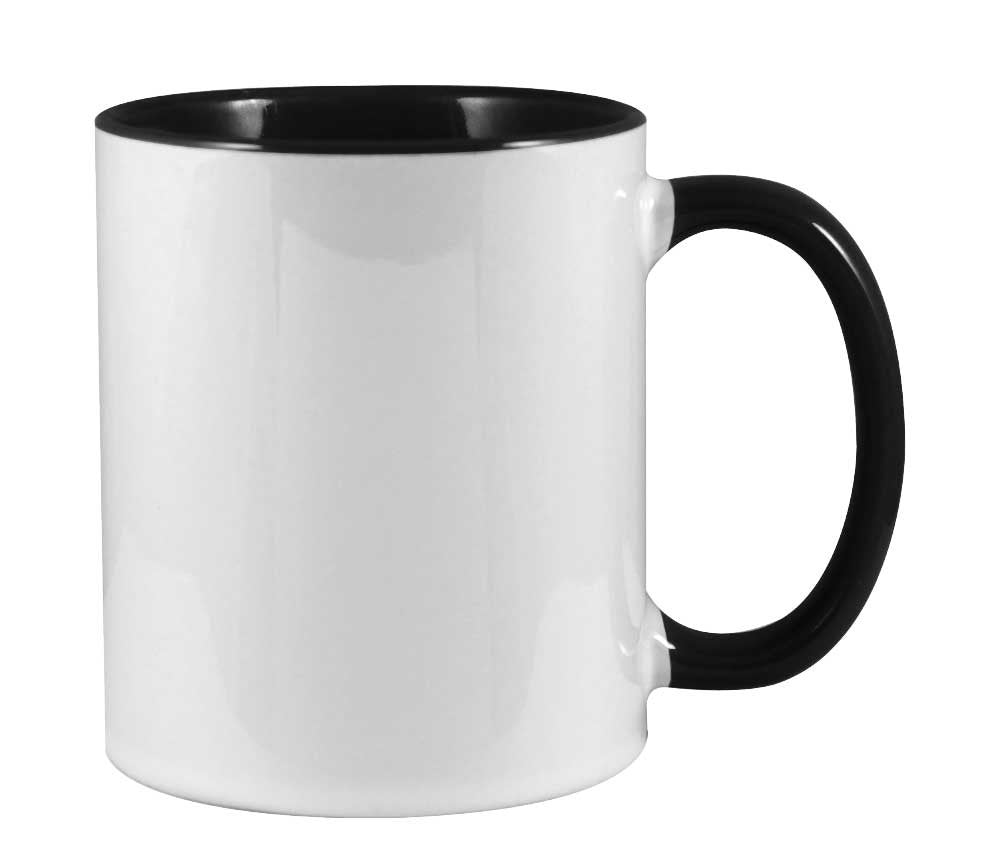 Custom Two Tone Ceramic Mugs – 325ml | Logo Printed Coffee Mugs - Novelty