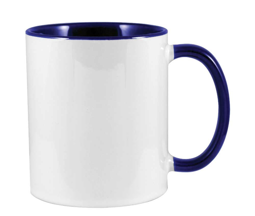 Custom Two Tone Ceramic Mugs – 325ml | Logo Printed Coffee Mugs - Novelty