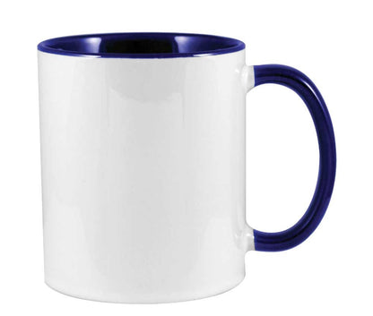Custom Two Tone Ceramic Mugs – 325ml | Logo Printed Coffee Mugs - Novelty
