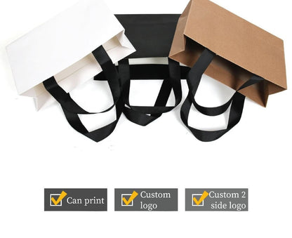 Black Plain Gift Bags - Novelty