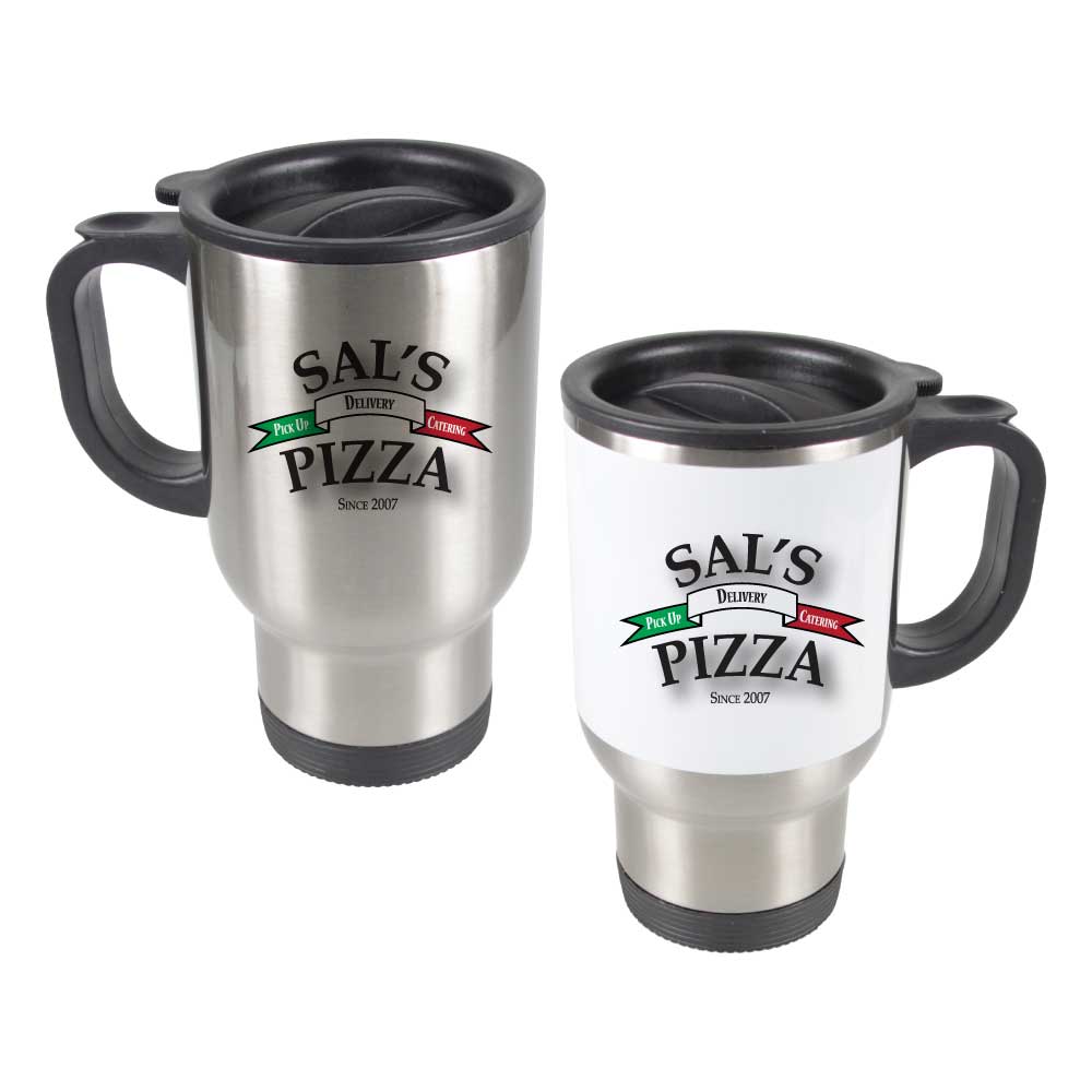 Custom Stainless Steel Mug Dubai | 14oz Branded Mug UAE | Corporate Logo Drinkware - Novelty