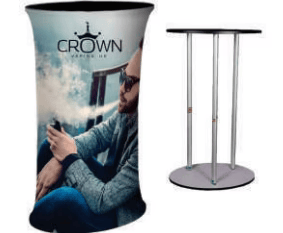 Fabric Pillar Table - Novelty