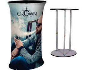 Fabric Pillar Table - Novelty
