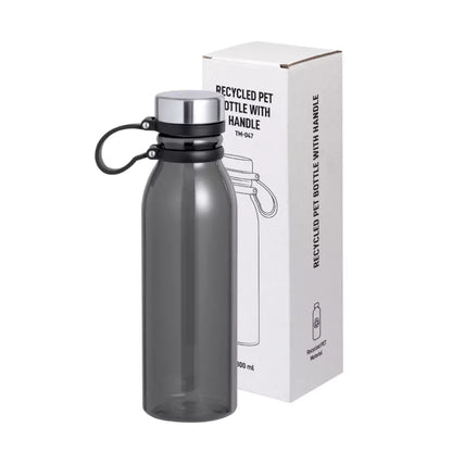 rPET Transparent Bottles 800ml SS Lid with Carry Handle - Novelty