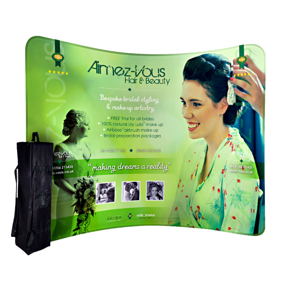 Tension Fabric Stand Curved - Novelty